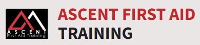 Ascent First Aid Training logo for emergency response, CPR, and workplace safety education