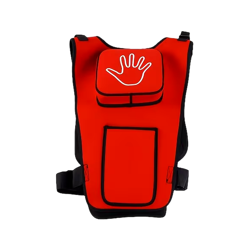 Wearable choking training vest for supervised CPR training practice