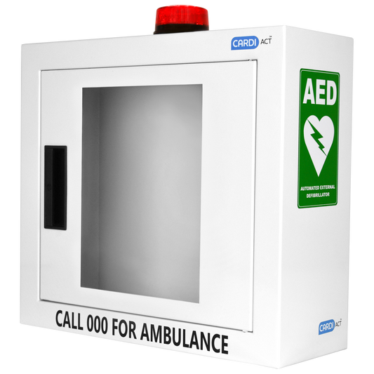 CARDIACT Alarmed AED Wall Cabinet with Strobe Light