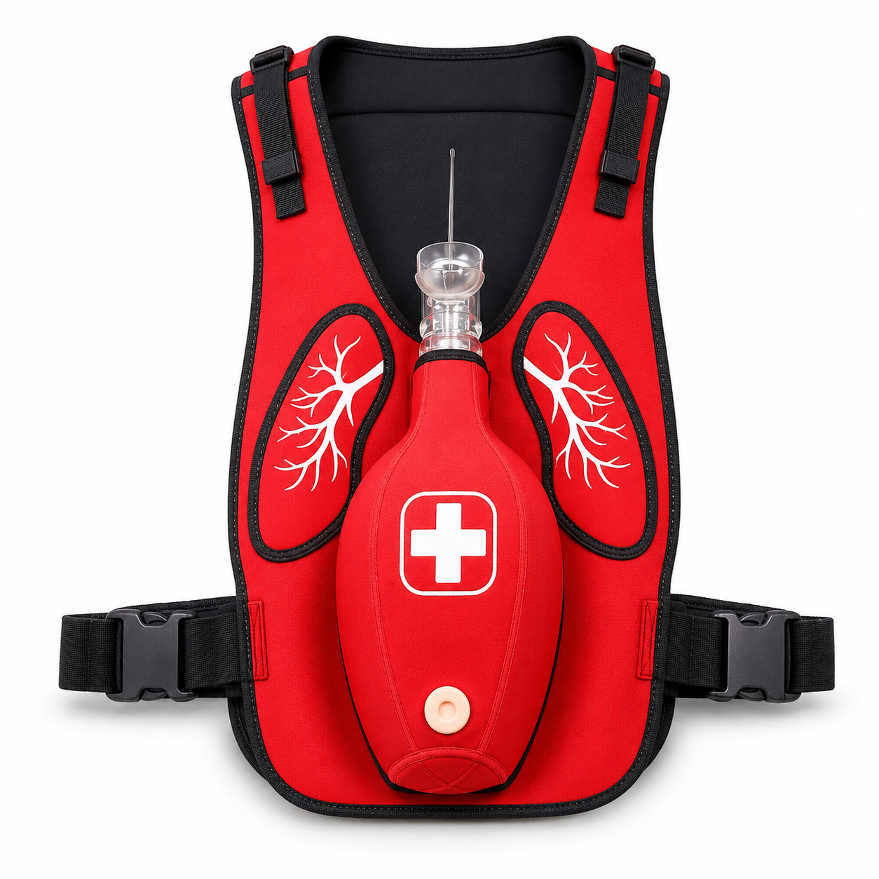 Choking training vest for first aid course demonstration