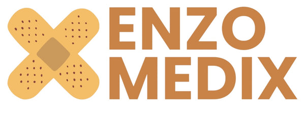 Enzo Medix logo with a bandage icon on a white background