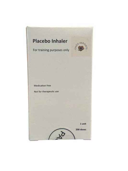 Training placebo inhaler for classroom and clinical practice, safe demonstration device for asthma management skills
