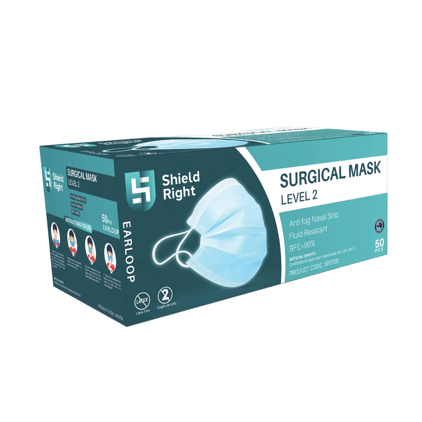 Mask, Surgical mask, Level 2, Healthcare, PPE, Anti-fog mask