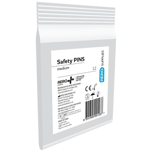 Safety Pins – Assorted Sizes, 12 Pack