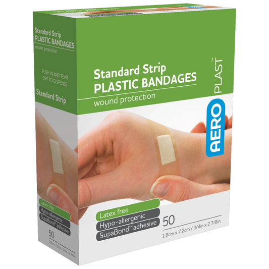 Adhesive Plastic Strips – Box of 50